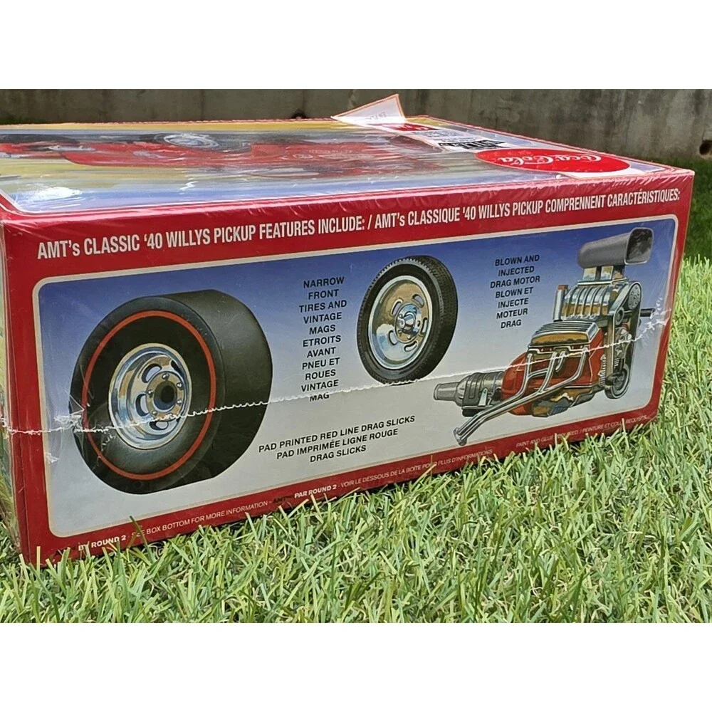 AMT 1940 Willys Pickup Coke Plastic Model Truck Kit #1145 1/25 New Sealed*Rip In